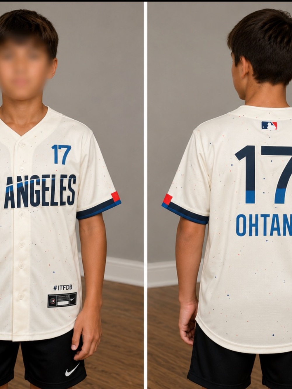 Los Angeles Shohei Ohtani #17 Kids Youth Medium 10/12 Baseball Jersey